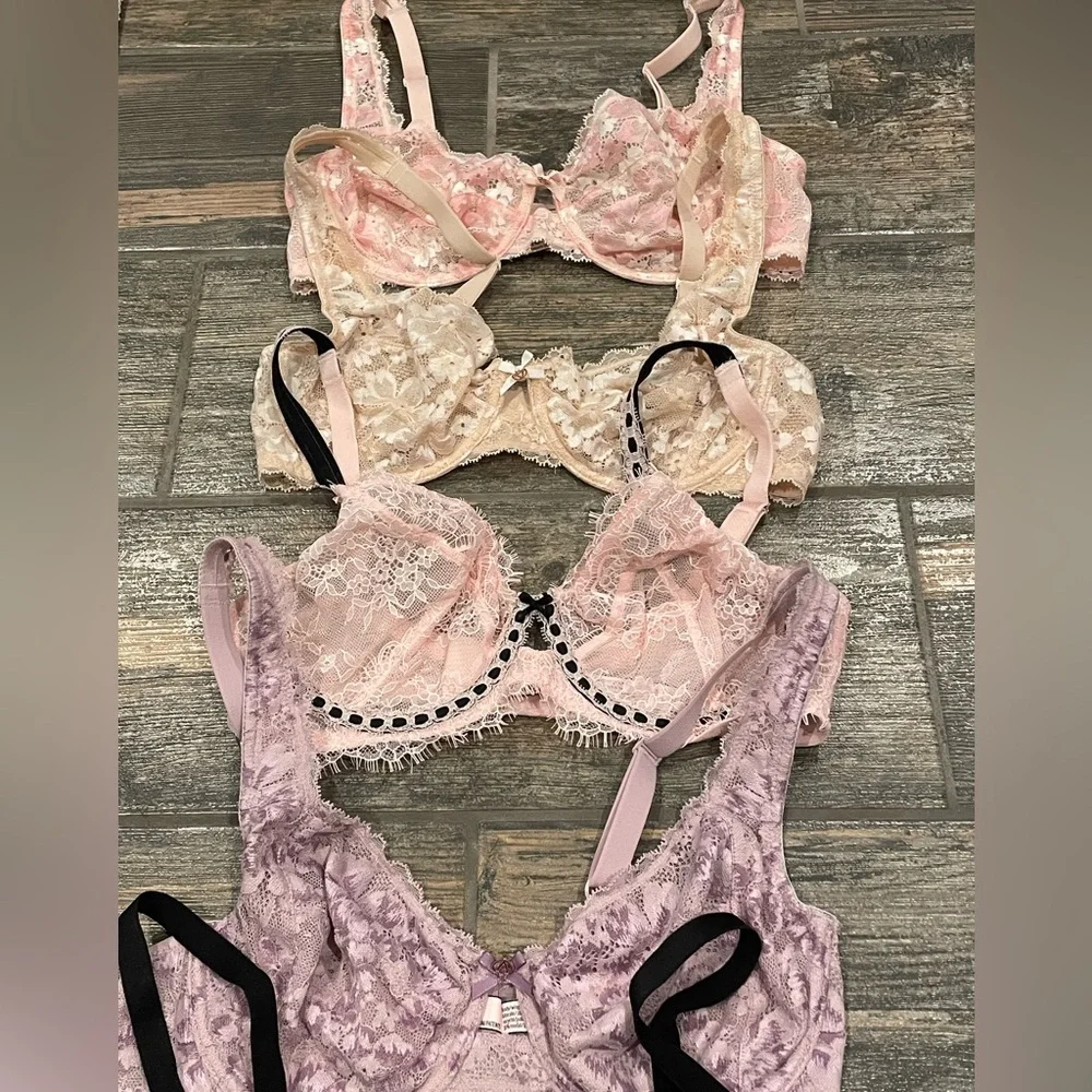 Victoria's Secret Unlined Demi Bras 34D Set of 6 - Picture 3 of 6